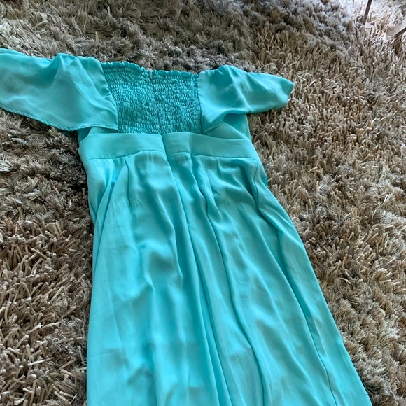 💙 Baby Blue Strapless Jumpsuit 💙 LIKE NEW - Picture 3 of 6